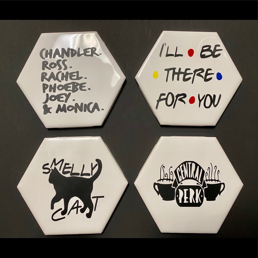 Friends drink coasters